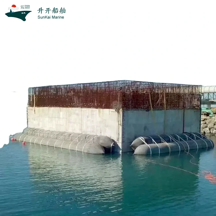 Qingdao Sunkai Marine achève la production et l'expédition d'un lot d'airbags gonflables de flottabilité