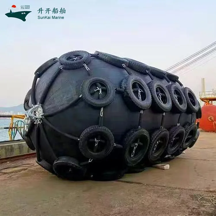 Garde-boue en caoutchouc anti-collision pour barge